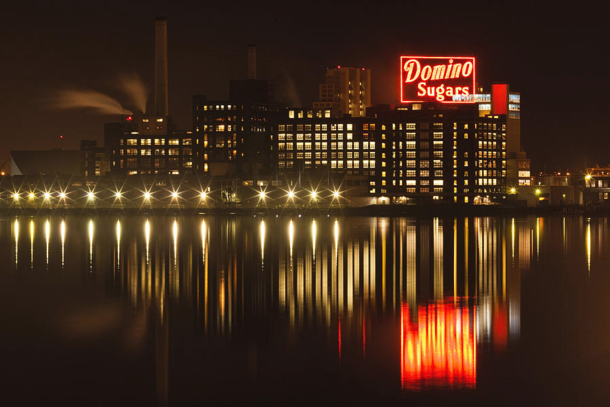Domino Sugar plant in the Baltimore Harbor