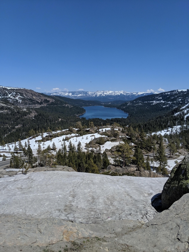 Donner Lake as seen from Donner Pass 