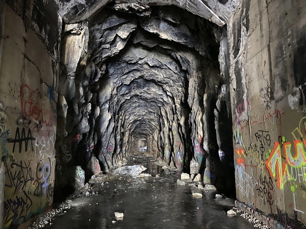 Donner Summit Train Tunnels Truckee CA Completed  abandoned 