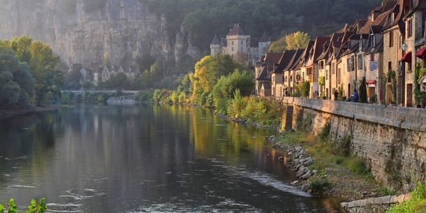 Dordogne river in France 