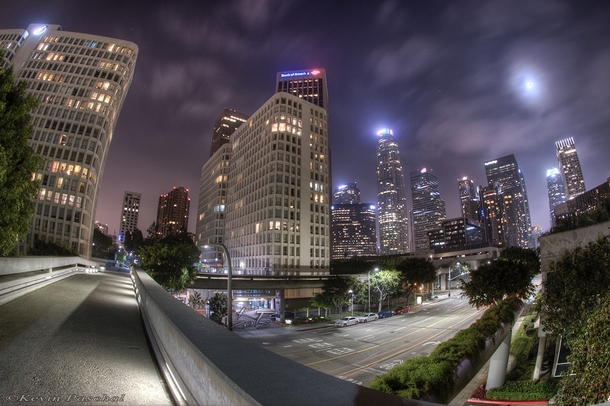 Downtown Los Angeles by night 