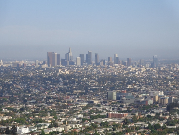 Downtown Los Angeles Viewed From The Griffith Observatory 