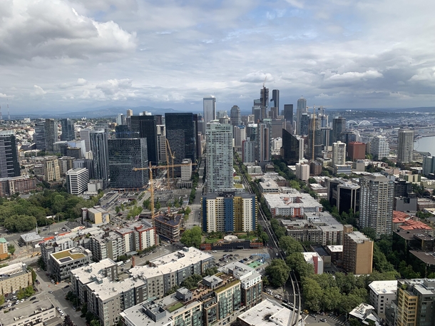Downtown Seattle WA from the Space Needle