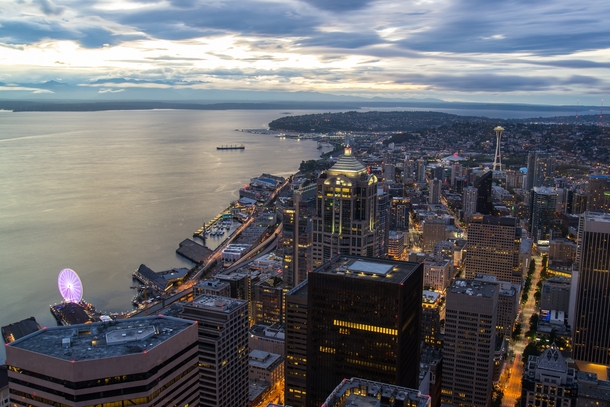 Downtown Seattle Washington from Columbia Center Last Weekend 