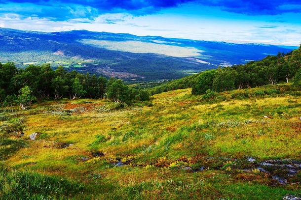 Dramatic Norway hills 