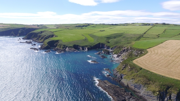 Drone photo I took off the coast of Duneen County Cork Ireland 