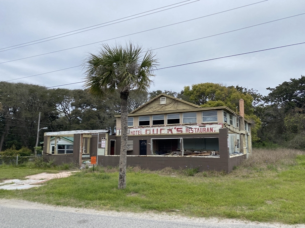 Ducks Hotel and Restaurant in American Beach Floridas first African-American beach Uncovered older use and apparently a paused attempt at renovating