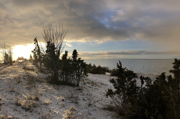 Dusting of snow in Estonia