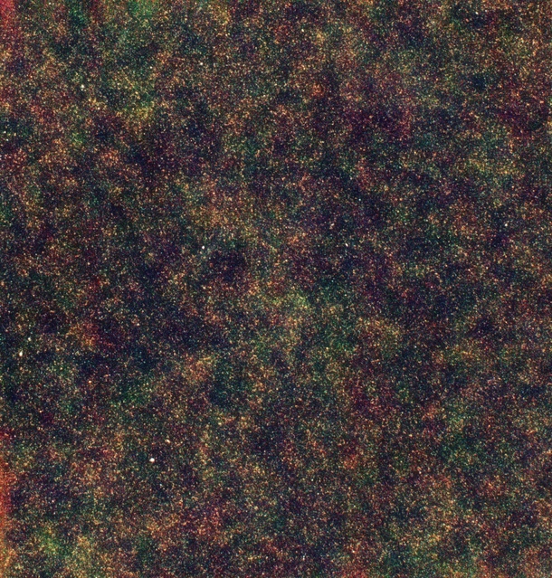 Each dot you see in this image isnt a star Its an entire galaxy each containing roughly a billion stars of their own
