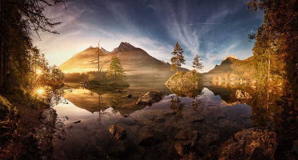 Early morning at Lake Hintersee Bavaria Germany  Photo by Armin Barth