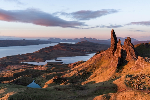 Early morning sunrise at The Old Man of Storr Scotland 