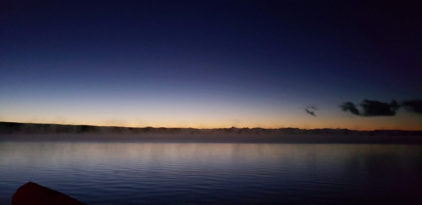 Early morning Yellowstone lake 