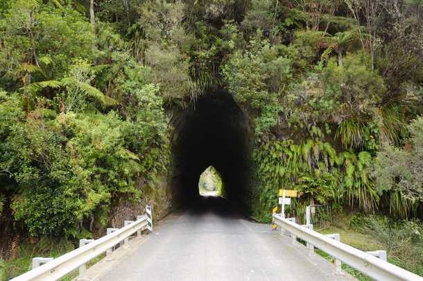 Eastern portal of the Okau Tunnel in Taranaki New Zealand 