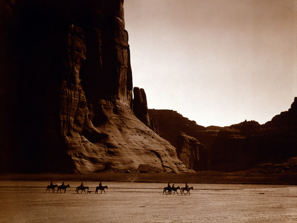 Edward Curtiss picture of the Canyon de Chelly in Arizona taken in  Home to the Navajo for  years and occupied for over  years 