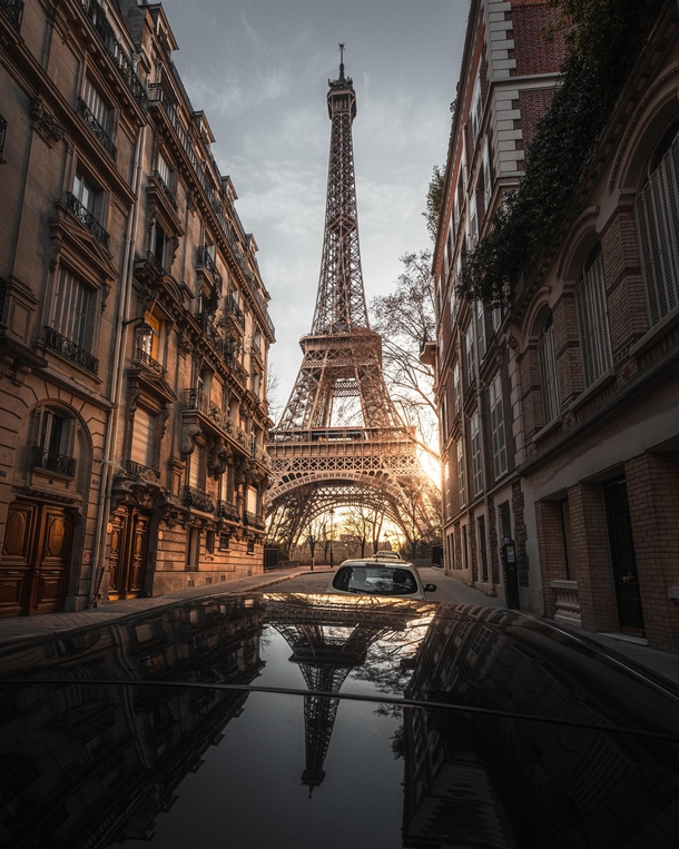 Eiffel reflections - Paris France 