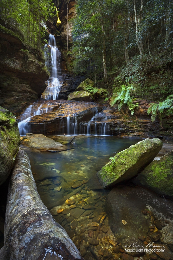 Empress Falls in The Valley Of The Waters in The Blue Mountains New South Wales Australia One of the most beautiful and serene waterfalls in this amazing place 
