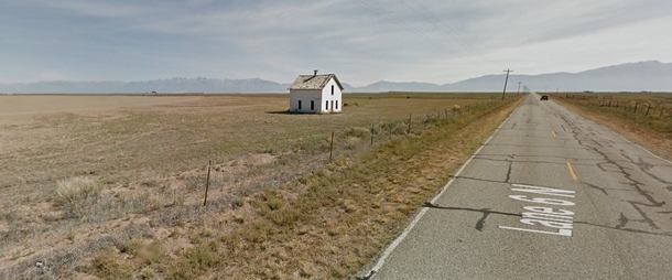 Empty house nestled at the foothills of the Rockies 