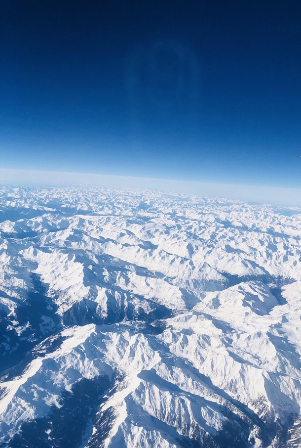 Endless Snow-Capped Mountains Over Northern Italy 