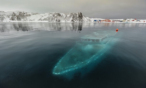 Entombed In Ice-Ardley Bay Antarctica 