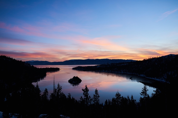 Epic Sunrise from Emerald Bay Lake Tahoe 