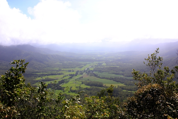 Eungella Qld Australia This morning looking down on the valley 