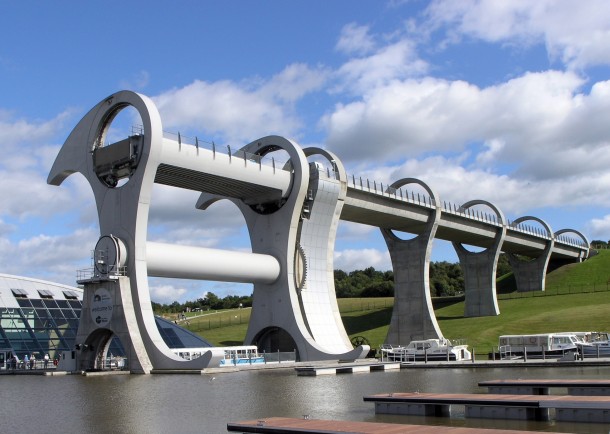 Falkirk Wheel Scotland an elevator for boats X-post from rcuriousplaces 