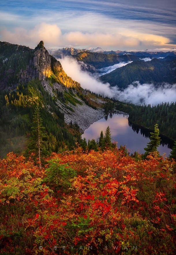 Fall Colors in the North Cascades Washington State  by Bryan Swan