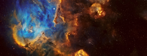Finally finished a year long project of mine- a gigantic high resolution mosaic of the Running Chicken Nebula 