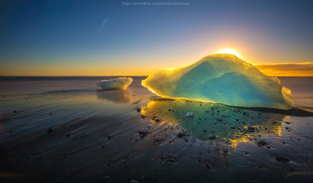 Fire on Ice Photographed by Pai Shaka in Iceland 