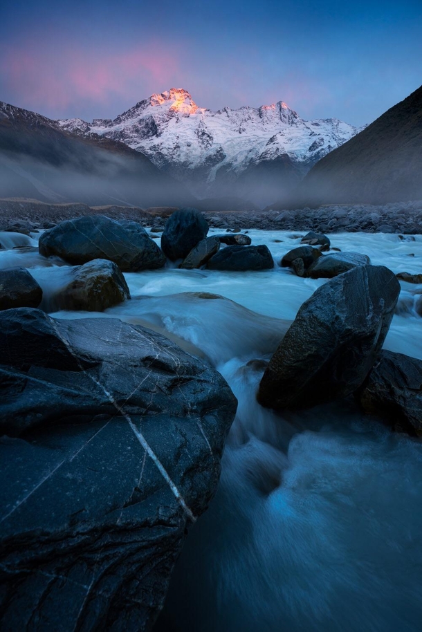 First light on Mt Sefton New Zealand OC x williampatino_photography