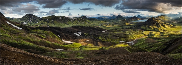 Fjallabak Nature Reserve sculptured by volcanoes and geothermal activity covered by lavas sands rivers and lakes Iceland Photo by D-P Photography