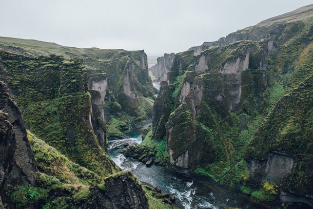 Fjarrgljfur a canyon in south east Iceland  Photographed by Jonathan Percy