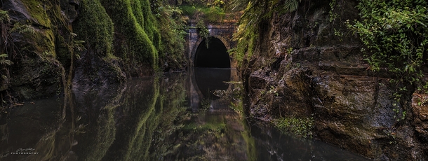 Flooded Helensburgh Train Tunnel in Australia Photo by Jay Daley 