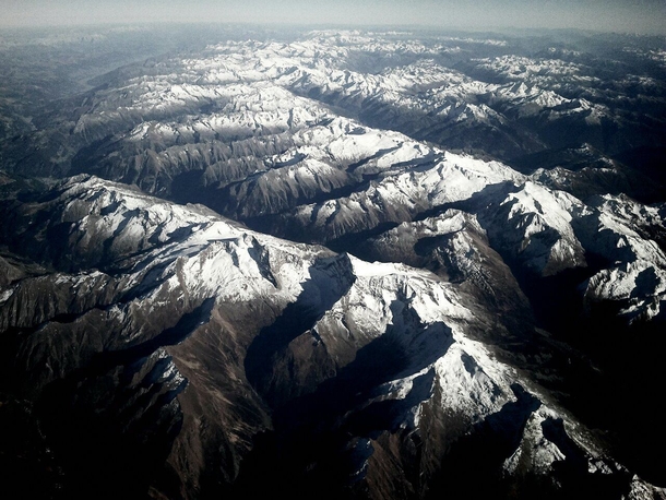 Flying over the Alps 