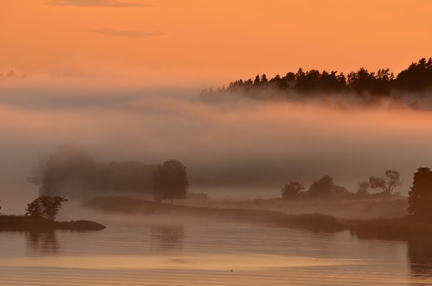 Fog in the Archipelago Stockholm - Sweden 