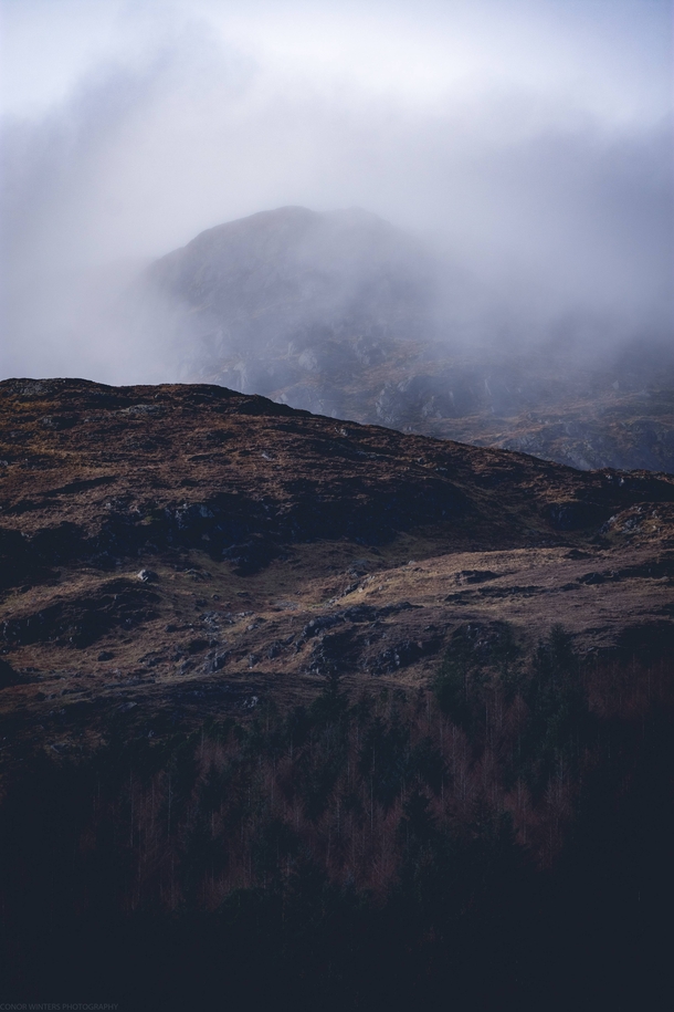 Foggy Irish Mountains 