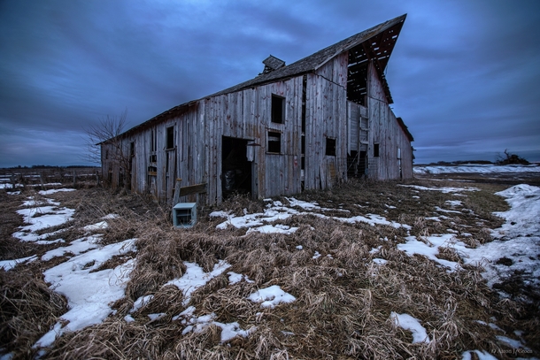 Forgotten Barn near Hurley South Dakota  by Aaron J Groen
