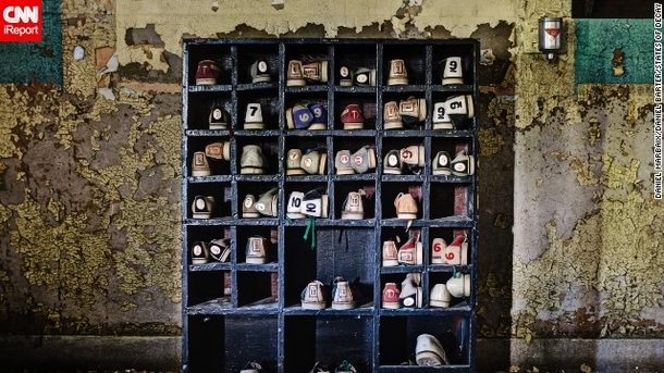 Forgotten bowling shoes in New York asylum 