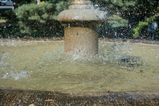 Fountain at Normandy Park Washington Closeup 