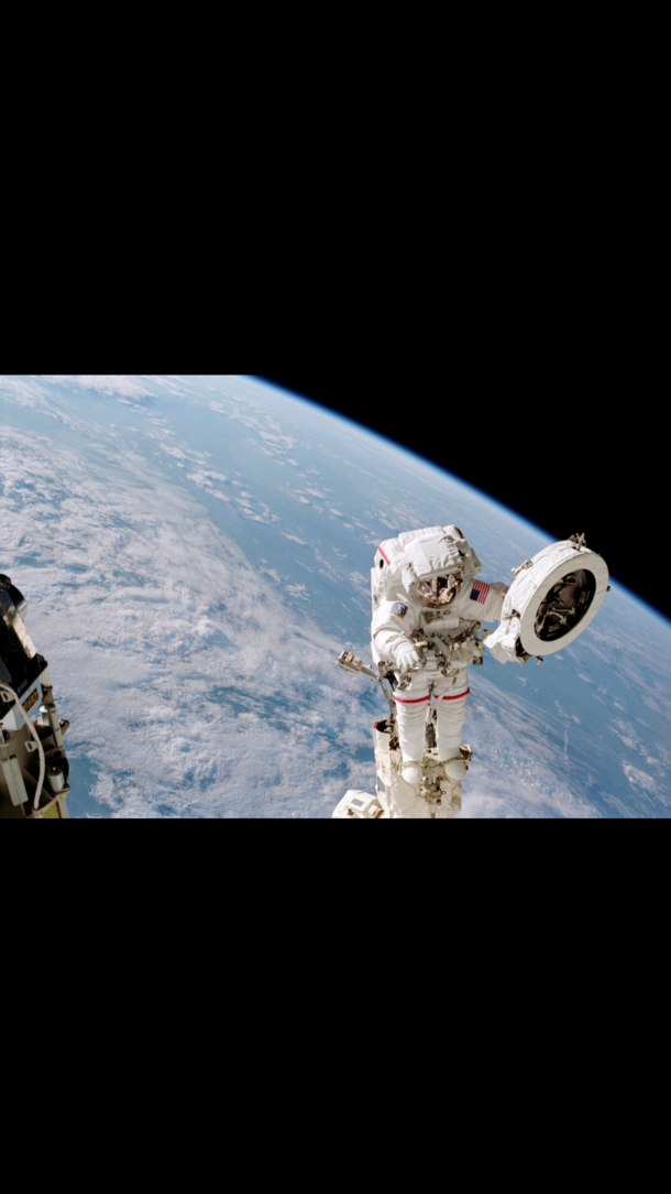Franklin Chang-Diaz Performing a Spacewalk on the STS- Mission