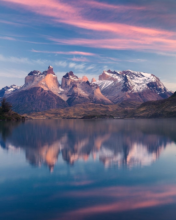From the shore of Lake Pehoe Torres del Paine National Park  by Marco Grassi Photography