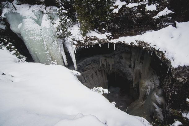 Frozen waterfall in MN 