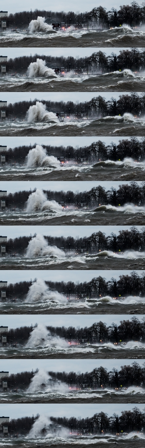 Gale Force winds on Lake Erie BuffaloNY 