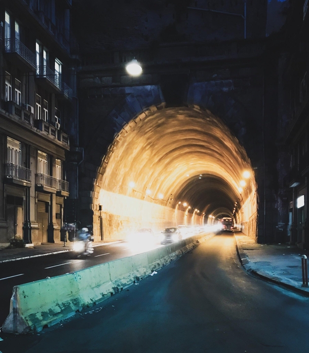 Galleria Laziale tunnel in Naples Italy 