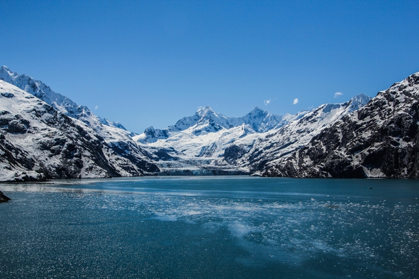 Get your butts to Glacier Bay National Park Alaska before it melts away This is Johns Hopkins Glacier at Jaw Point 