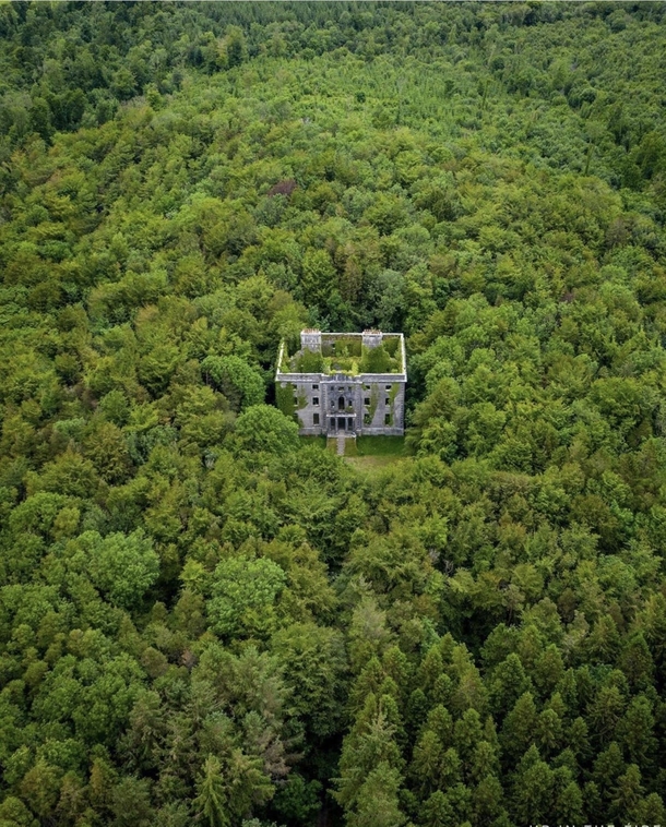 Ghostly abandoned manor in County Mayo Ireland
