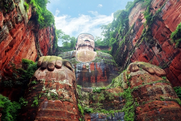 Giant Buddha in Leshan China 