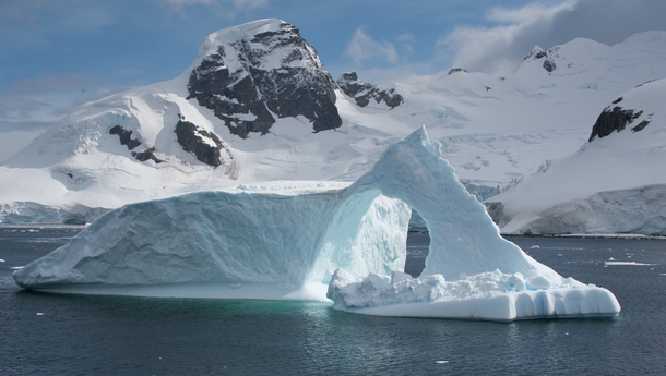 Glacier in the Antarctic Circle 