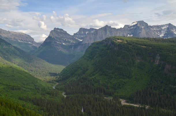 Glacier National Park in the hazy days of a smoky summer 