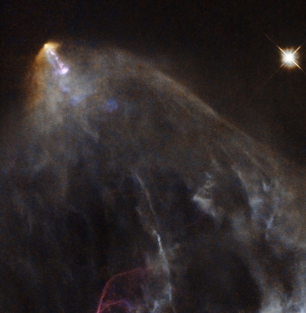 Glowing Jet from a young star 